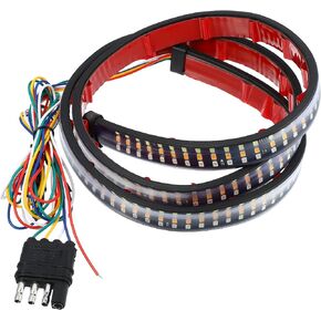 X AUTOHAUX 47 Inch Tailgate Light Bar 432 LED Light Strip Reverse Brake Turn Signals Strobe Lights for Chevy Silverado for Ford F150 F250 for Ram 1500 2500 3500 for GMC Sierra Truck RV