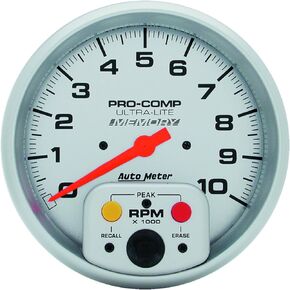 Auto Meter 4494 Ultra-Lite In-Dash Single Range Tachometer 5.000 in.