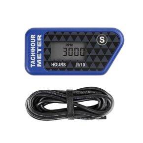 Runleader Digital LCD Hours Tachometer,Hours & RPM Display,Waterproof Design,appliable to Lawn Mower Generator Compressor Motorcycle Chainsaw Outboard Motor Boat etc
