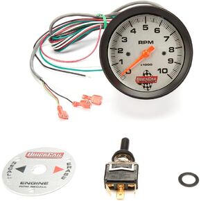 QuickCar Racing Products 611-6002 3-3/8" Diameter Tachometer Gauge