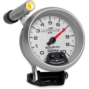 Auto Meter 4990 Ultra-Lite II 3-3/8" 10000 RPM Pedestal Mount Mini-Monster Tachometer
