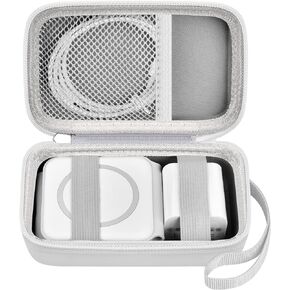 Case for Apple MagSafe Duo/for UCOMX for Nano/for Iseyyox Wireless Charger Type C Wall Charger, Magnetic Foldable Station Storage Holder Bag for Fast Charging Pad Cable and Adapter, Black-Box Only