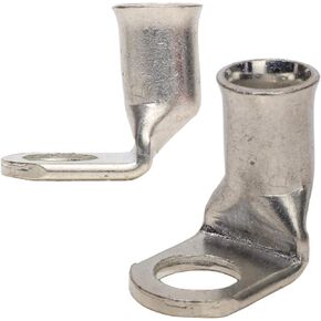 Fastronix 90 Degree Tinned Copper Lugs 3/8" 4 Gauge 2 Pack