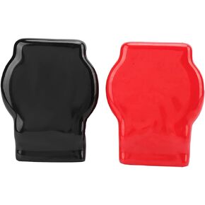 Battery Terminal Covers, 1Pair Universal Car Battery Post Cover Positive Negative Top Post Cap Wire Connector Cap for Car Motorcycle Truck