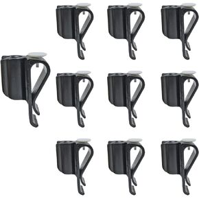 10 Pack Golf Club Bag Clips On Putter Clamp Holder Organizer Value Durable Plastic Black Putting Clip Golf Accessories for Men Women Golfer