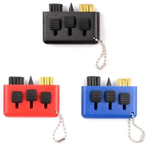 3 Pcs Golf Club Brush Pocket Golf Club Groove Cleaner 3 in1 Retractable Golf Sharpener Club Cleaner Tool Portable Small Golf Accessories