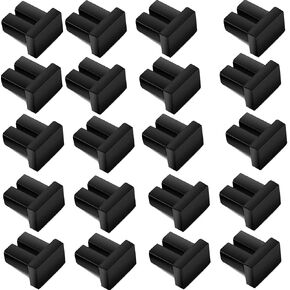 Dust Cover, SFP+ QSFP+ QSFP28 Fiber Optic Dust Caps, Suitable for Duplex LC,Black Silicone, 20pcs in Kuwait