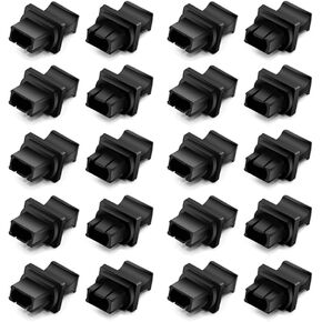 QSFP Dust Cover 40G QSFP+ 100G QSFP28 Fiber Optic Dust Caps Suitable for MPO or MTP Optical Module Port,Black Silicone, 50pcs in Kuwait