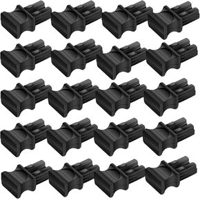 Dust Cover, SFP+ QSFP+ QSFP28 Fiber Optic Dust Caps, Suitable for Duplex LC,Black Silicone, 20pcs