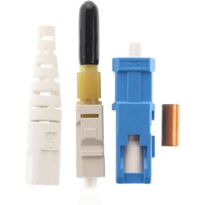 Corning Cable 95-200-41 Unicam Prentium Fiber Optic Connector, SC, SM, Blue
