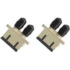 RiteAV (2 Pack Fiber Optic Adapter Coupler SC to ST Multimode Duplex