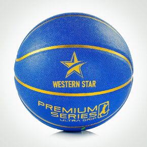 Western Star Premium Basketball - Official Weight and Size 29.5-5 Colors - for Indoor and Outdoor - Training and Game Ball - Ultra Grip - Professional Grade