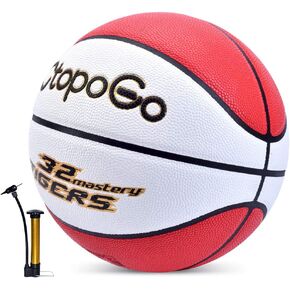 CtopoGo Basketball 29.5" PU Leather Street Basketballs Streetball for Indoor Outdoor Games, Official Size 7 Basketballs Training/Match Basketball