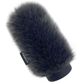 ميكروفون الرياح إفشل البوب ​​مرشح ل Sennheiserr MKH416 MKH418 ME66 K6 غطاء ميكروفون بندقية الزجاج الأمامي Deadcat ل Rode Ntg3 ميكروفون درع سماعة ميكروفون الزجاج الأمامي (رمادي داكن)