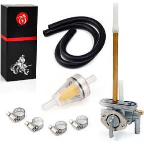 MOTO1988 Fuel Tank Petcock Valve Assembly for Kawasaki Motorcycle KLR650 KL650 1987-2018 OEM 51023-1390 51023-1148 51023-0003 51023-0715