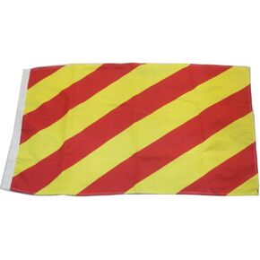 نعمة النحاس Y - علم الإشارة البحرية - الرمز البحري - 16 بوصة × 28 بوصة - بحري/قارب - علم كبير (5028) in Kuwait