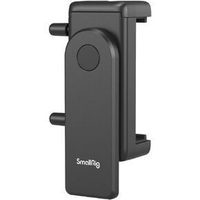 SMALLRIG Phone Tripod Mount, Anti-Pinch Smartphone Holder, Phone Clamp with 2 Cold Shoe Mounts, Vertical and Horizontal Phone Clip Tripod Attachment, for iPhone, Samsung - 4366