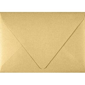 LUXPaper 4Bar A1 Contour Flap Invitation Envelopes | 3 5/8" x 5 1/8" | Blonde Metallic | 81lb. Text | 50 Qty