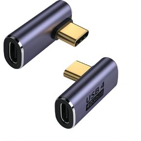 GELRHONR USB C Coupler 100W,USB Type C Female to Female Coupler Support 40Gbps PD Fast Charging and Data Transfer 8k@60Hz Video for Lap top, Mobile Phone,PC-2pack