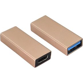 USB C to USB A Adapter USB 3.0 A Male to USB Type C Female Converter (One-Way Transmission and Charging) for USB Port PC,Laptops,Chargers and Type-C Port U-Disk,Smart Phone Etc(2 Pack-Black)