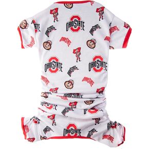 Littlearth Unisex-Adult NCAA Ohio State Buckeyes Pet PJs, Team Color, Large