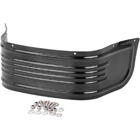 Black Front Ribbed Fender Skirt Trim for Harley Touring Road King Street Glide Electra Glide Low Softail FLSTC 1980-2013 in Saudi Arabia
