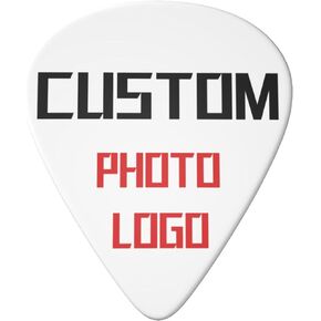 Add Photo Name CUSTOM Ideal Guitar Picks Set of 6 with Holder, Acoustic Guitar Bass Picks 0.46mm