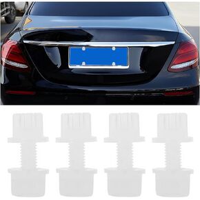 zipelo 4pcs License Plate Cover Screws, Motorcycle License Plate Bolts, Nylon License Plate Frame Holder Bolts, Anti-Rust License Plate Screw Fastenings for Motorcycle Bike Vehicle
