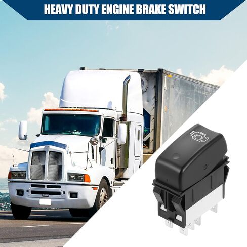 P27-1040-16 / Inner/Engine Brake Switch for Kenworth T600 2008-2015 / Durable/Plastic / 1 Pcs/Black in Saudi Arabia