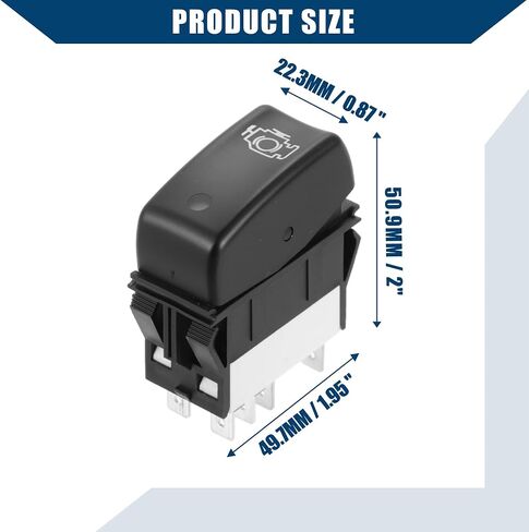 P27-1040-16 / Inner/Engine Brake Switch for Kenworth T600 2008-2015 / Durable/Plastic / 1 Pcs/Black in Saudi Arabia