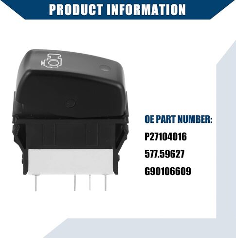 P27-1040-16 / Inner/Engine Brake Switch for Kenworth T600 2008-2015 / Durable/Plastic / 1 Pcs/Black in Saudi Arabia