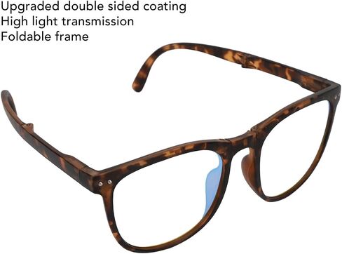 Folding Color Blind Glasses, Colorblind Correcting Glasses Red Green Blind Colorblind Glasses Portable Eyeglasses Weakness Glasses Color Blindness Glasses for Men Women Outdoor Indoor (Soybean) in Saudi Arabia