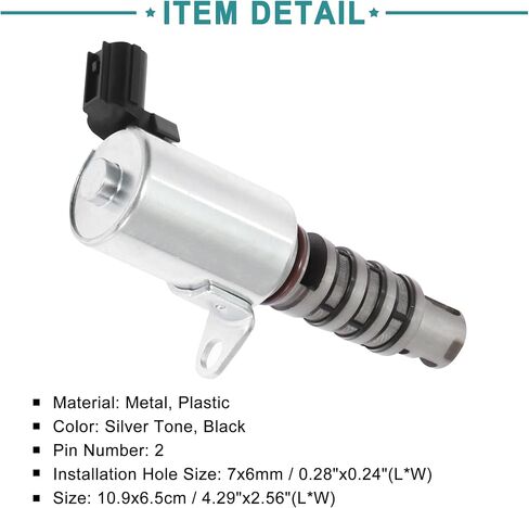 ACROPIX Car Engine Camshaft Variable Valve Timing Solenoid Fit for Honda CR-V - Pack of 1 Silver Tone in Saudi Arabia