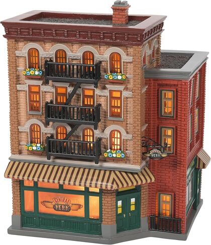 Department 56 Friends Village Central Perk Coffee Shop Lit Building, 9 Inch, Multicolor in Saudi Arabia