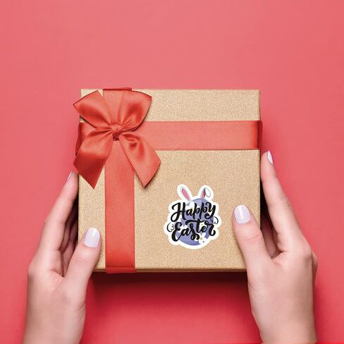 200 PCS Happy Easter Bunny Stickers,Cute Small Business Envelopes Stickers for Handmade Goods/Bags Business Packages,Easter Day Theme Small Shop Business Stickers for Envelopes Seals -Egg in Kuwait