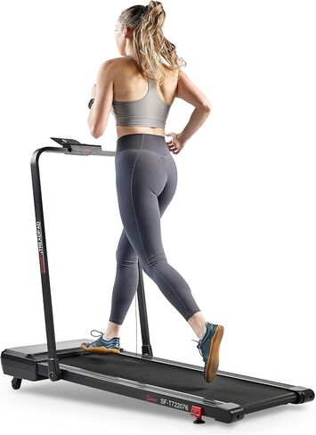 جهاز المشي والجري من Sunny Health & Fitness ذو الوضع المزدوج للمشي/الجري مع انحدار تلقائي بـ 6 مستويات وجهاز تحكم عن بعد وتطبيق SunnyFit الحصري واتصال بلوتوث معزز in Saudi Arabia