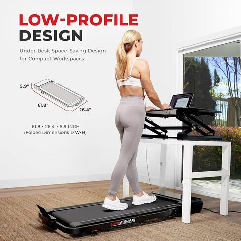 جهاز المشي والجري من Sunny Health & Fitness ذو الوضع المزدوج للمشي/الجري مع انحدار تلقائي بـ 6 مستويات وجهاز تحكم عن بعد وتطبيق SunnyFit الحصري واتصال بلوتوث معزز in Saudi Arabia