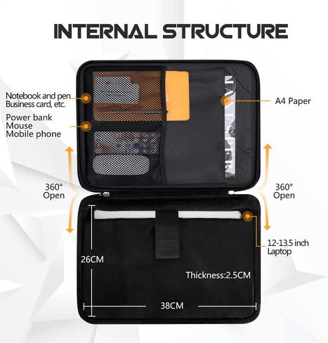 FYY 12-13.5 بوصة [جلد فاخر] حقيبة غطاء للكمبيوتر المحمول لجهاز MacBook Pro/ MacBook Air/ iPad Pro 12.9 2018 2017 2016، حقيبة كمبيوتر محمول لسطح 12 بوصة - 13.5 بوصة Lenovo Dell HP ASUS Acer Chromebook أحمر نبيذي in Saudi Arabia