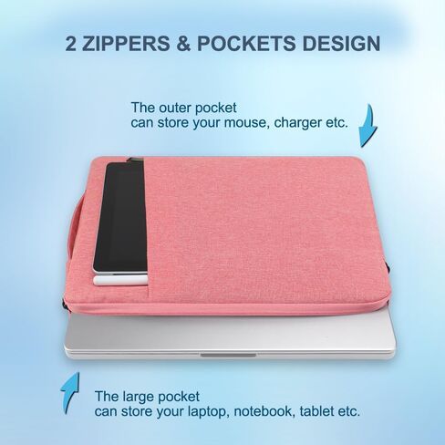 حافظة كمبيوتر محمول مقاس 15 بوصة لجهاز MacBook Air 2024 2023 مقاس 15.3 بوصة M3 M2 Chip A3114 A2941 حقيبة يد قماشية محمولة لحمل السفر مع ملحقات بوليستر بسحاب من الفولاذ المقاوم للصدأ in Kuwait