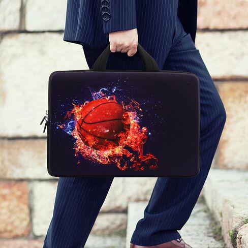 14 15 15.4 15.6 Inch Laptop Computer Protective Carrying Case Pouch, Soft Travel Briefcase, Notebook Sleeve Cover for Dell HP Lenovo Toshiba Chromebook ASUS Acer(Purple Butterflies) in Saudi Arabia