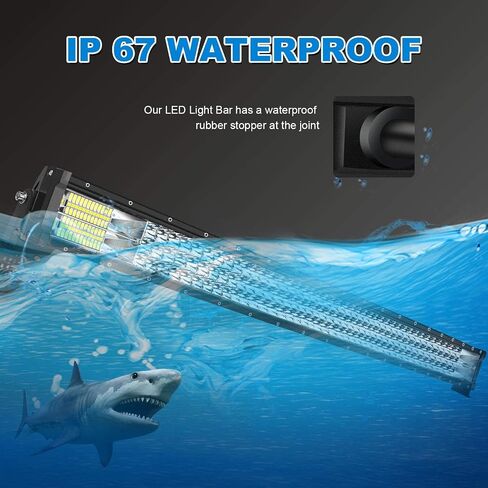 42 Inch LED Light Bar T-Former Triple Row 576W Flood Spot Combo Beam Off Road Lights 2pc 4 Inch 60W Led Pod Lights with Rocker Switch Harness Wiring for Trucks ATV UTV Jeep Boat Pickup in Saudi Arabia