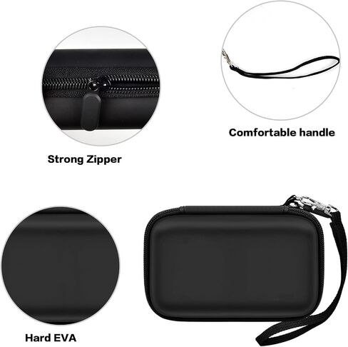 Case for Apple MagSafe Duo/for UCOMX for Nano/for Iseyyox Wireless Charger Type C Wall Charger, Magnetic Foldable Station Storage Holder Bag for Fast Charging Pad Cable and Adapter, Black-Box Only in Saudi Arabia