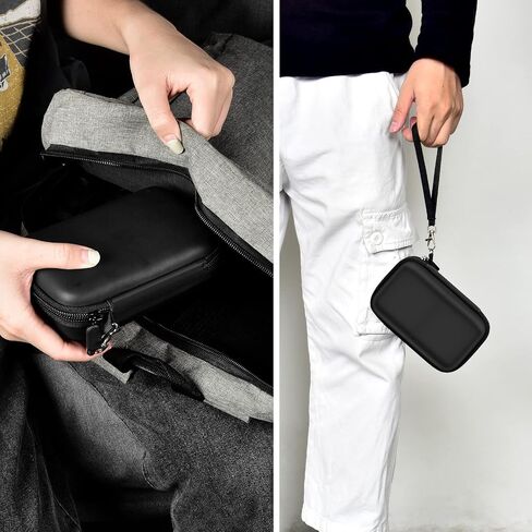 Case for Apple MagSafe Duo/for UCOMX for Nano/for Iseyyox Wireless Charger Type C Wall Charger, Magnetic Foldable Station Storage Holder Bag for Fast Charging Pad Cable and Adapter, Black-Box Only in Saudi Arabia