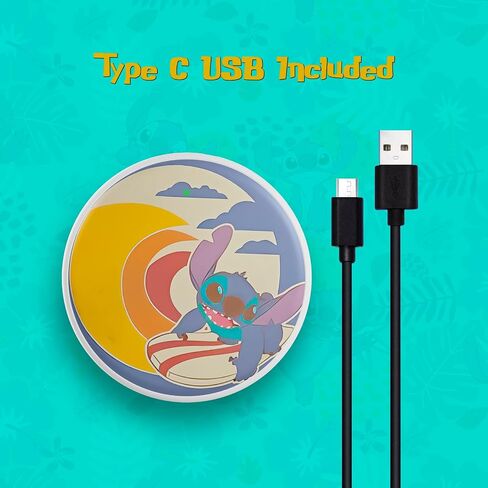 Disney Lilo and Stitch Wireless Charging Pad- Gifts for Fans of Stuff Accessories- Universally Compatible Station All Qi Enabled Phones in Saudi Arabia