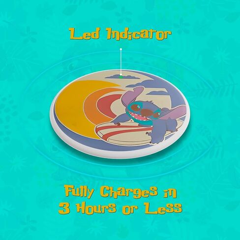 Disney Lilo and Stitch Wireless Charging Pad- Gifts for Fans of Stuff Accessories- Universally Compatible Station All Qi Enabled Phones in Saudi Arabia