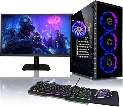 Q3 | Gaming PC, 8 Threads Gamer, AMD Ryzen 3 4X 4,00 GHz, 4K Vega 6 Core Graphics, 512GB SSD, 16GB RAM, WiFi, Windows 11 Pro in Saudi Arabia