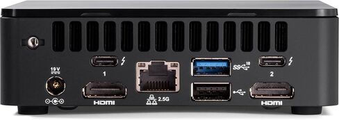 Intel NUC 12 Pro NUC12WSKi5 Mini Desktop Computer - 12th Gen Core i5-1240P 12-Core up to 4.4 GHz CPU, 8GB RAM, 512GB NVMe SSD, Iris Xe Graphics, Wi-Fi 6E + Bluetooth, Windows 11 Pro in Saudi Arabia