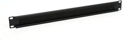1U Brush Cable Manager لوحة شريط إدارة الكابلات المثبتة على حامل أفقي لرف الخادم أو خزانة الشبكة مقاس 19 بوصة - حشو عالي الكثافة، زيادة تدفق الهواء - انخفاض تراكم الغبار in Kuwait