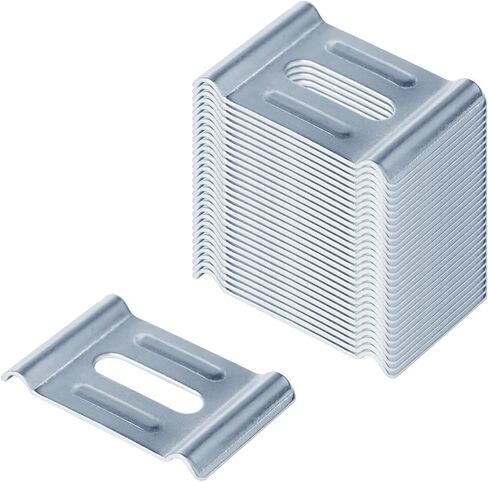 30 Pack Hold Down Clamp, Ground/Stand-Off Joint Plate, Wire Mesh Cable Trays Support Washer, Fastening Barrier Strip Connector, Fit 4mm-6mm Wire Dia Basket Cable Tray, Slot Hole Accept 1/4" Bolt in Kuwait