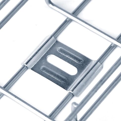 30 Pack Hold Down Clamp, Ground/Stand-Off Joint Plate, Wire Mesh Cable Trays Support Washer, Fastening Barrier Strip Connector, Fit 4mm-6mm Wire Dia Basket Cable Tray, Slot Hole Accept 1/4" Bolt in Kuwait